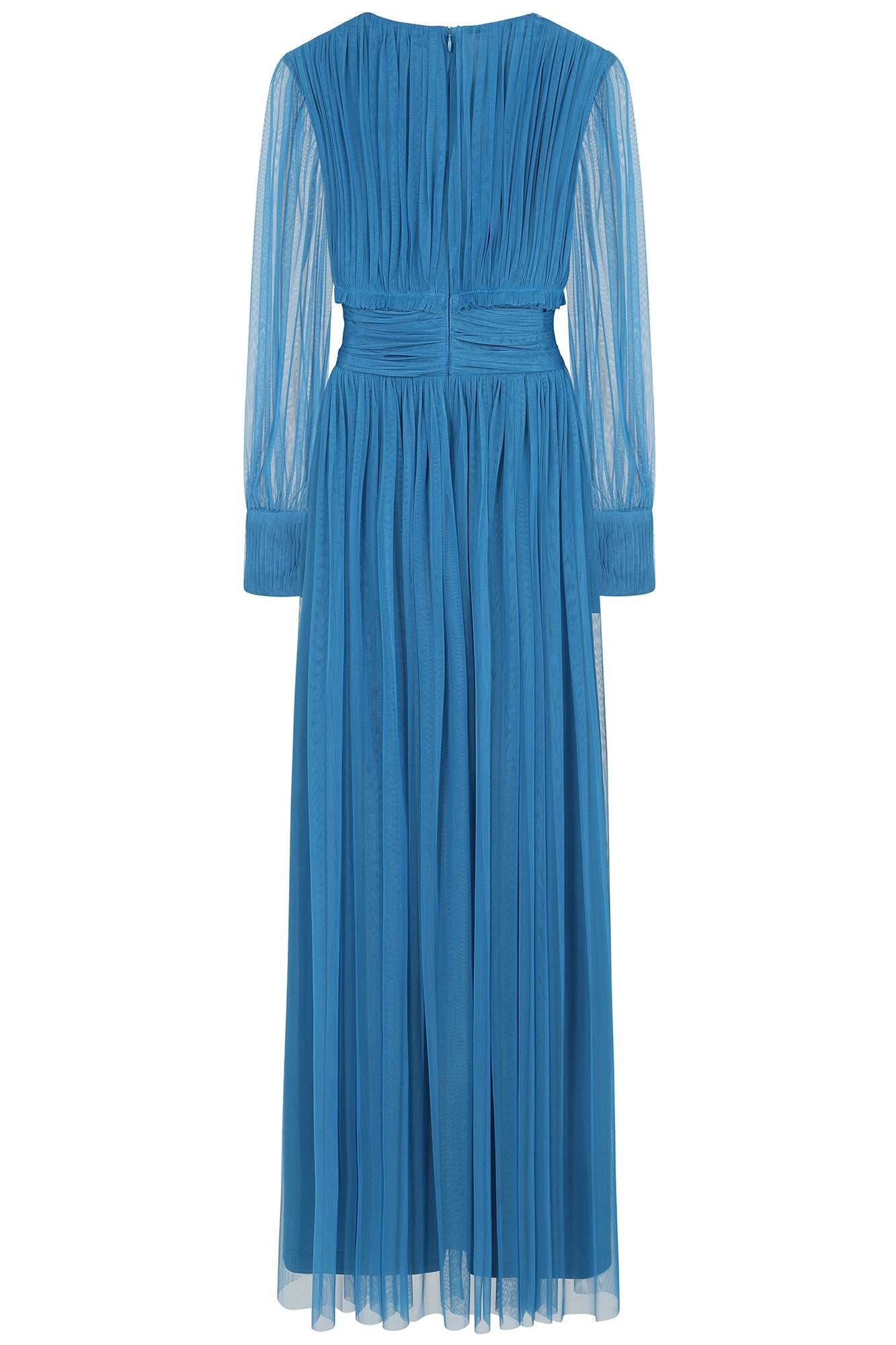 Sophia Blue Tulle Maxi Dres