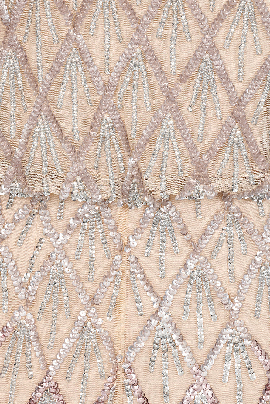 Theodora Embellished One Shoulder Maxi Dress