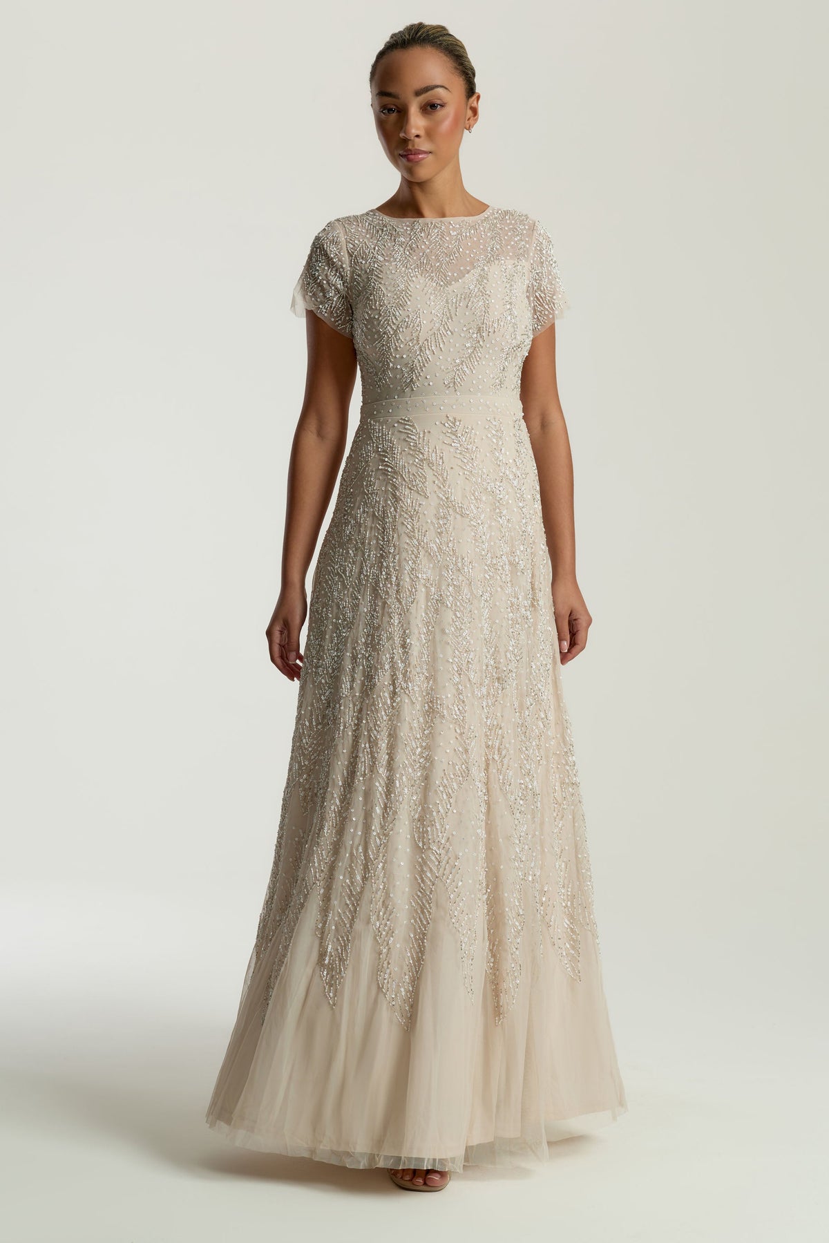 Thirza Sheer Bliss Embellished Maxi Dress