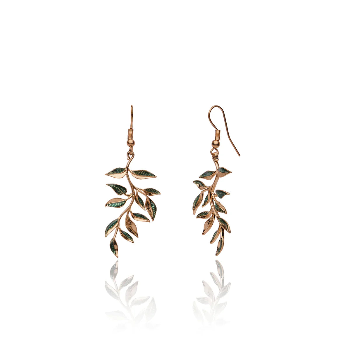 Willow Bough Leaf Drop Earrings