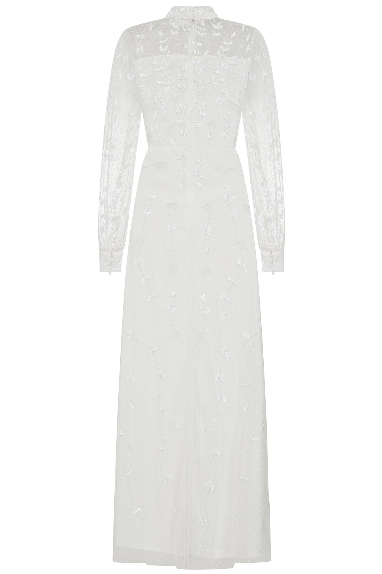 Willow Embellished Maxi Dress in White